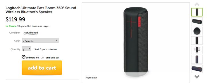 Fotografía - [Offre Alerte] Recevez l'explosif Sounding Réformé UE Boom 360 Bluetooth Speaker Pour seulement 120 $ De Woot